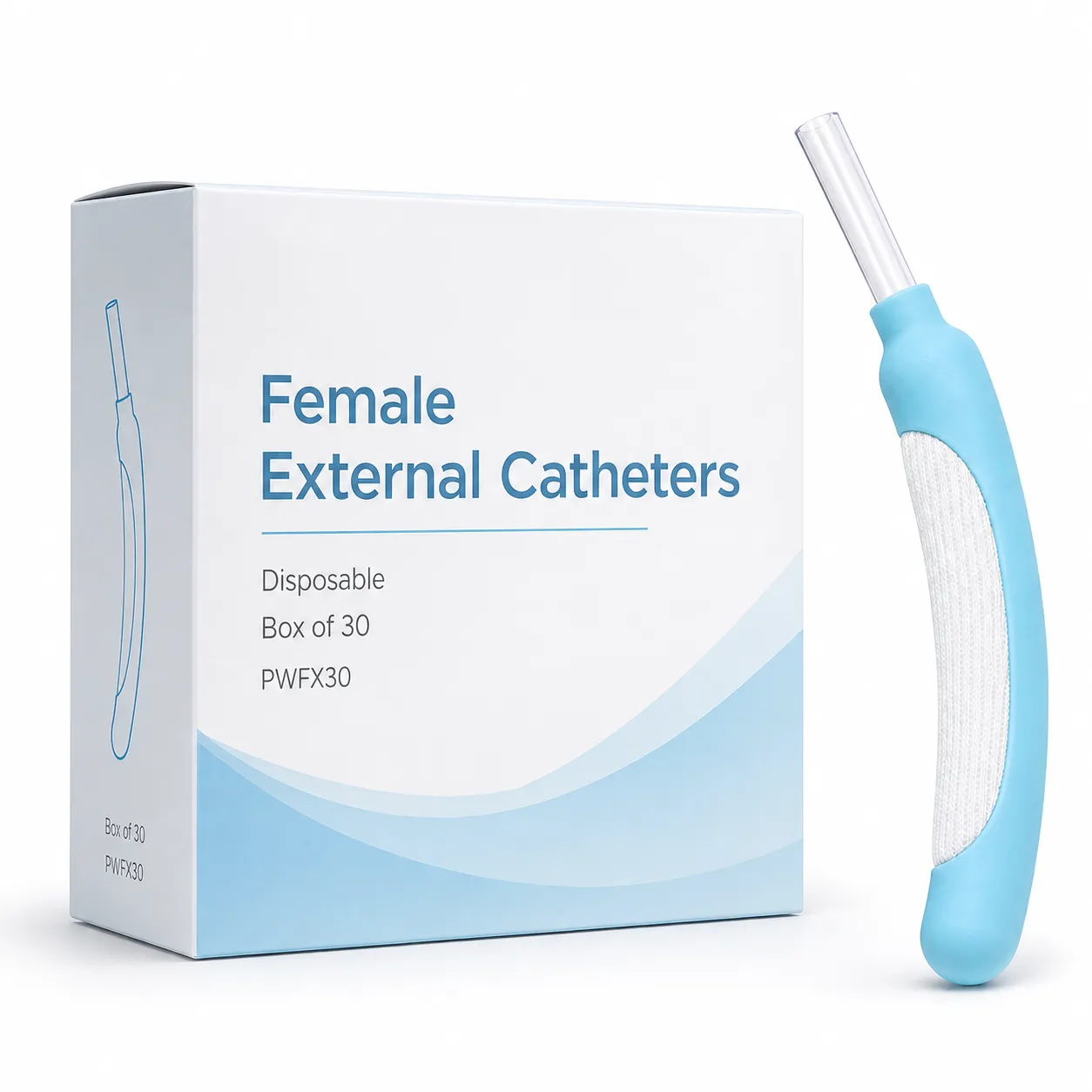 Female Catheter for Vacuum Suction PureWick One Size Fits Most (Case of 30)